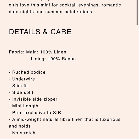 SIR the label Floral Mini Dress - White and Blue - Picture 11 of 11